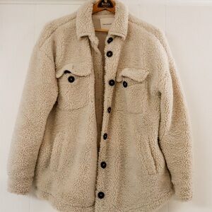 Cream Sherpa Jacket